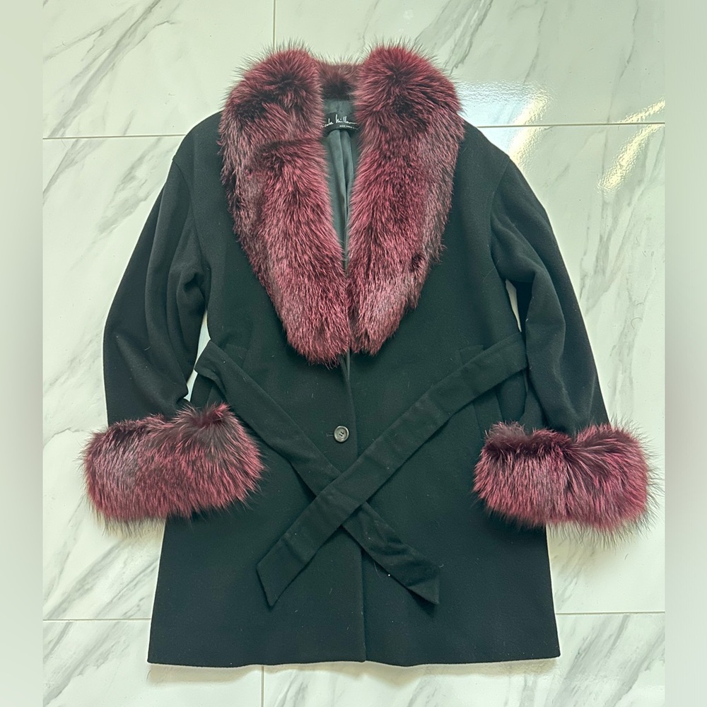 NICOLE MILLER Fur Coat Sz. XXL